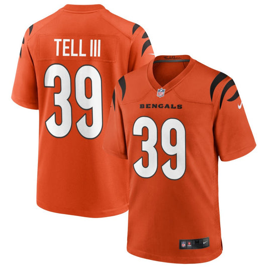 Marvell Tell III Cincinnati Bengals Nike Youth Alternate Game Jersey - Orange