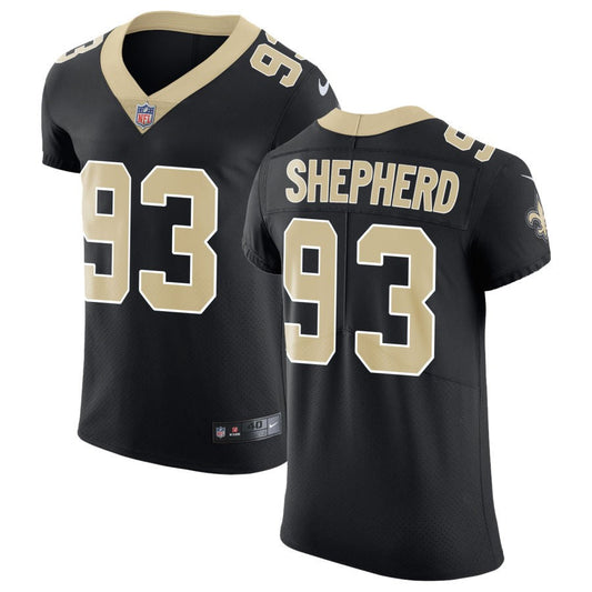 Nathan Shepherd New Orleans Saints Nike Vapor Untouchable Elite Jersey - Black