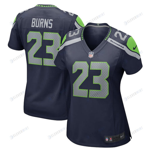 Artie Burns 23 Seattle Seahawks Women Game Jersey - College Navy