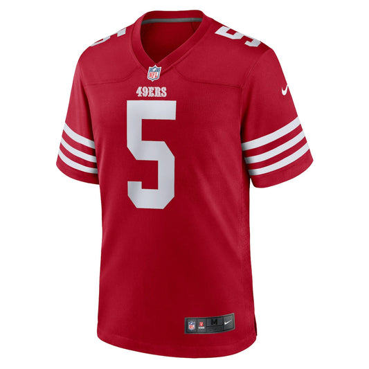 Men's Trey Lance Nike 49ers Alternate Game Jersey - Red