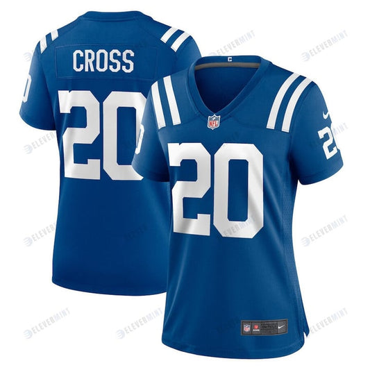 Nick Cross 20 Indianapolis Colts Women Game Jersey - Royal