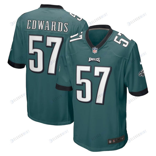 T.J. Edwards 57 Philadelphia Eagles Game Jersey - Midnight Green