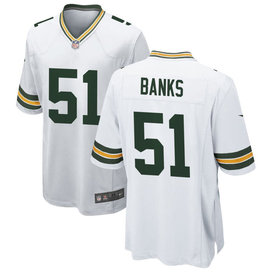 Keshawn Banks Green Bay Packers Nike Game Jersey - White