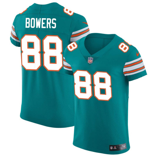 Nick Bowers Miami Dolphins Nike Elite Vapor Untouchable Jersey - Aqua