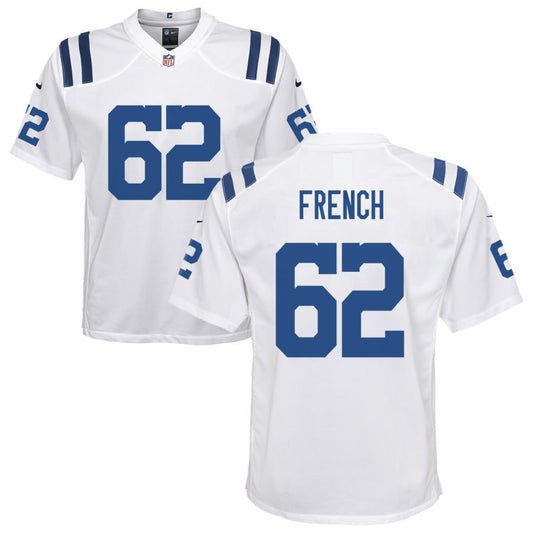 Wesley French Nike Indianapolis Colts Youth Game Jersey - White