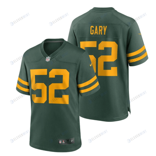 Rashan Gary 52 Green Bay Packers 50s Classic YOUTH Game Jersey - Green & Gold