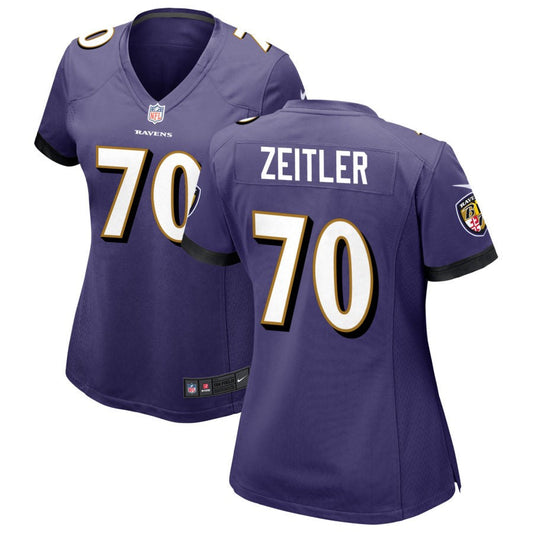 Kevin Zeitler Baltimore Ravens Nike Women's Game Jersey - Purple