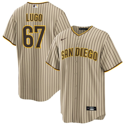 Seth Lugo San Diego Padres Nike Road Replica Jersey - Brown