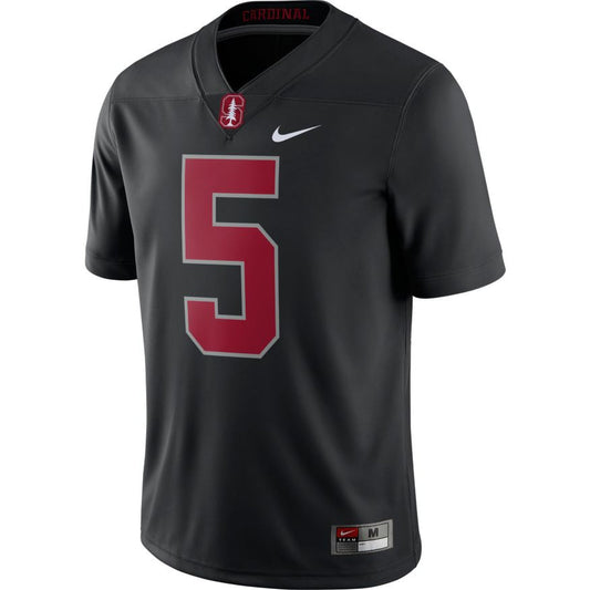 Men's Stanford Cardinal Christian McCaffrey Black Game Replica Jersey