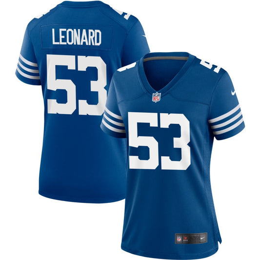 Shaquille Leonard Indianapolis Colts Nike Women's Alternate Jersey - Royal