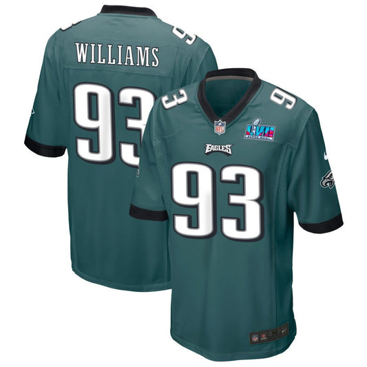 Milton Williams Philadelphia Eagles Nike Super Bowl LVII Game Jersey - Midnight Green