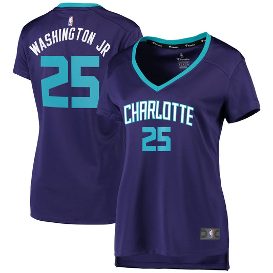 PJ Washington Jr. Charlotte Hornets Fanatics Branded Women's Fast Break Replica Player Jersey - Statement Edition - Purple