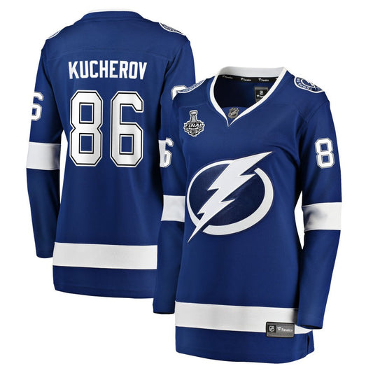 Nikita Kucherov Tampa Bay Lightning Fanatics Branded Women's 2021 Stanley Cup Champions Home Breakaway Jersey - Blue