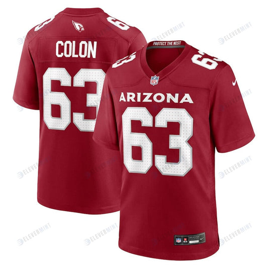 Trystan Colon 63 Arizona Cardinals Men Team Game Jersey - Cardinal