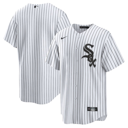 Men's  Nike White Sox Home Replica Team Jersey - White