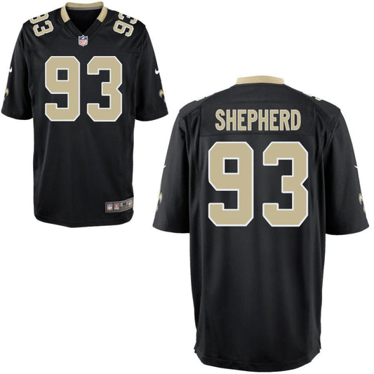 Nathan Shepherd New Orleans Saints Nike Youth Game Jersey - Black