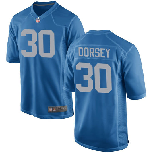 Khalil Dorsey Detroit Lions Nike Throwback Game Jersey - Blue