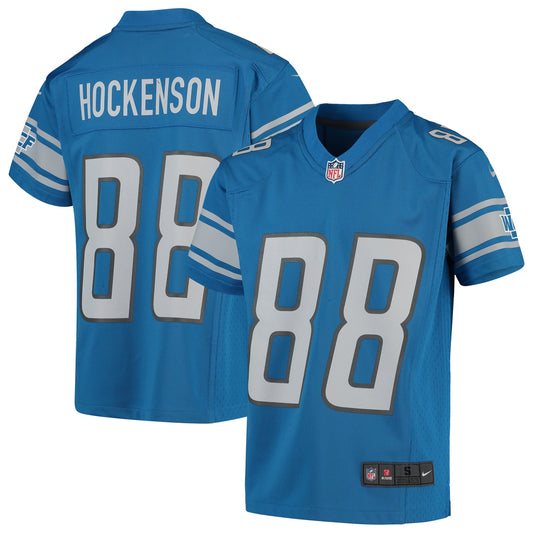 T.J. Hockenson Detroit Lions Nike Youth Game Jersey - Blue