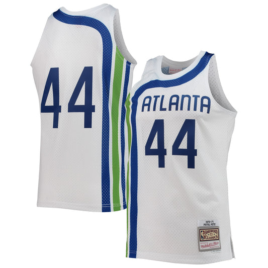 Pete Maravich Atlanta Hawks Mitchell & Ness Hardwood Classics Swingman Jersey - White