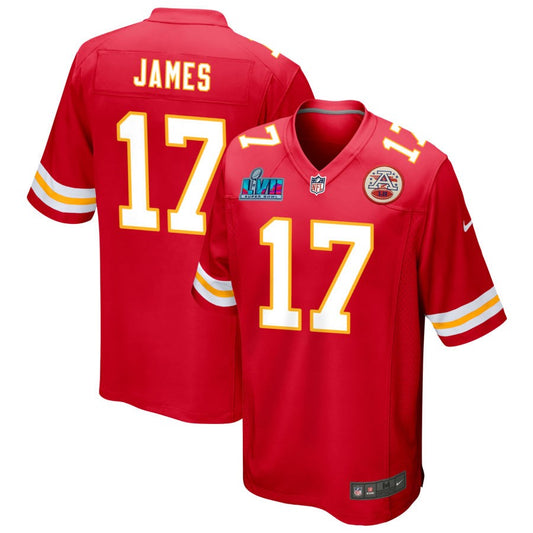 Richie James Kansas City Chiefs Nike Super Bowl LVII Game Jersey - Red