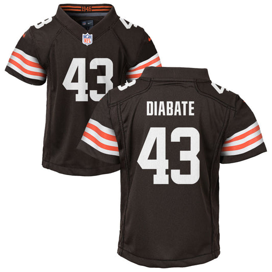 Mohamoud Diabate Nike Cleveland Browns Youth Game Jersey - Brown