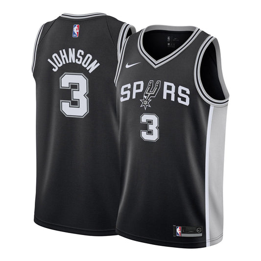 Youth San Antonio Spurs Keldon Johnson Icon Edition Jersey - Black