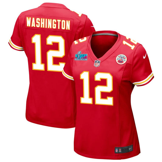 Montrell Washington Kansas City Chiefs Nike Women's Super Bowl LVII Game Jersey - Red