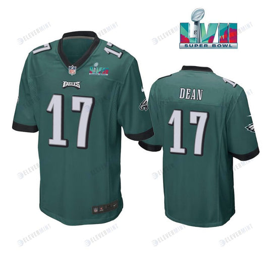 Nakobe Dean 17 Philadelphia Eagles Super Bowl LVII Game Player Men Jersey - Green