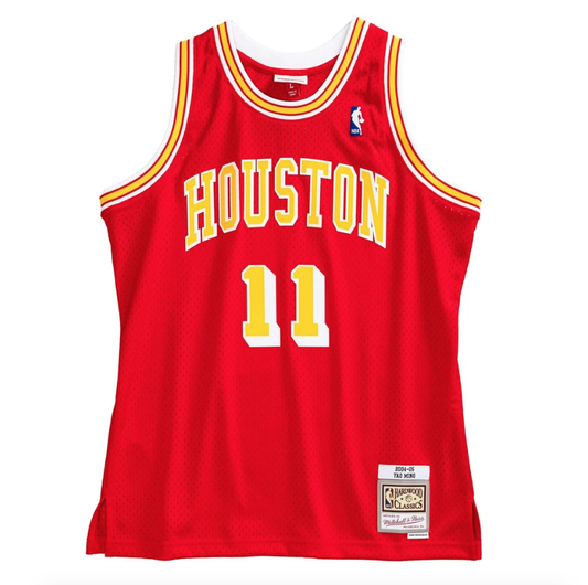 Men??s Yao Ming Houston Rockets 2004-05 Red Swingman Replica Jersey By Mitchell & Ness