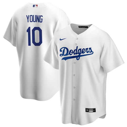 Michael Young Los Angeles Dodgers Nike Home RetiredReplica Jersey - White