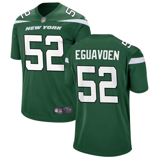 Sam Eguavoen New York Jets Nike Game Jersey - Gotham Green