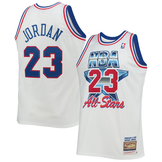 Michael Jordan Eastern Conference Mitchell & Ness Hardwood Classics 1992 NBA All-Star Game Authentic Jersey - White