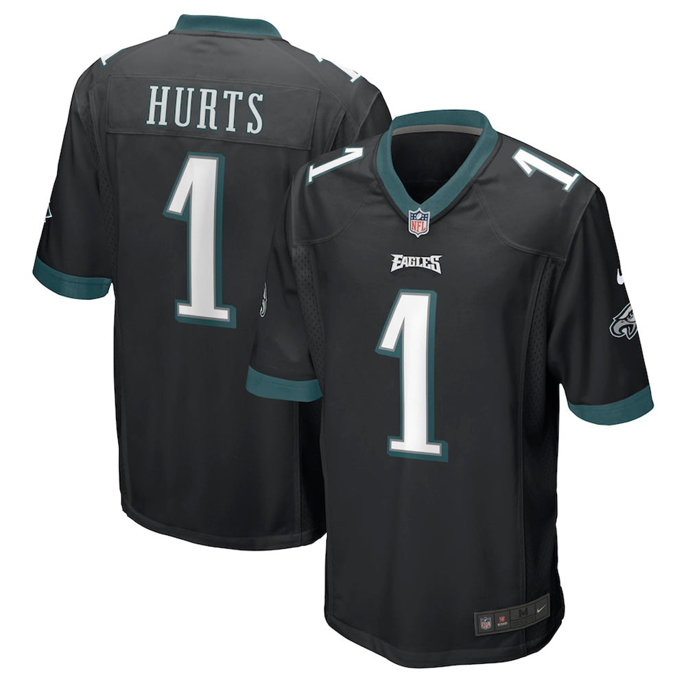 Youth Philadelphia Eagles Jalen Hurts Game Jersey - Black