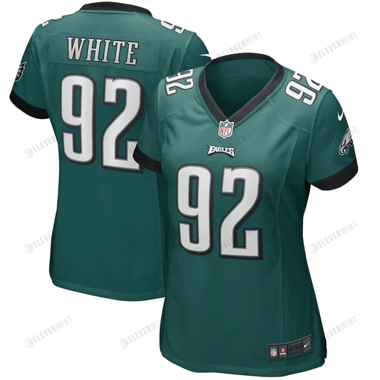 Reggie White 92 Philadelphia Eagles Women's Game Retired Player Jersey - Midnight Green