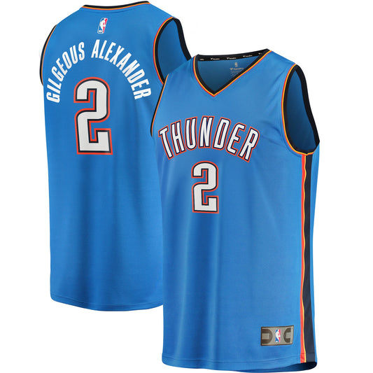 Shai Gilgeous-Alexander Oklahoma City Thunder Fanatics Branded Fast Break Player Jersey - Icon Edition - Blue