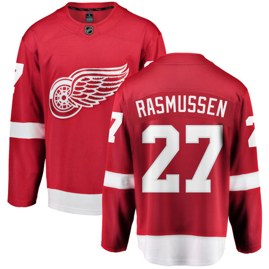 Michael Rasmussen Detroit Red Wings Fanatics Branded Home Breakaway Jersey - Red