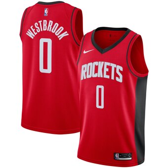 Men's Houston Rockets Russell Westbrook Icon Edition Jersey Red