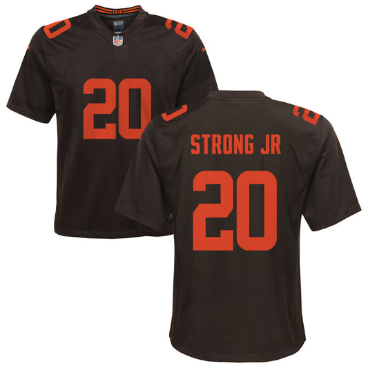 Pierre Strong Jr Cleveland Browns Nike Youth Alternate Game Jersey - Brown