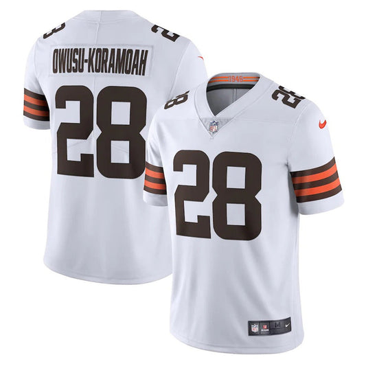 Men's Cleveland Browns Jeremiah Owusu-Karamoah Vapor Jersey - White