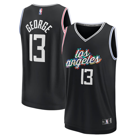 Paul George LA Clippers Fanatics Branded 2022/23 Fastbreak Jersey - City Edition - Black