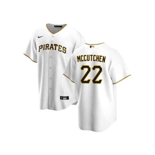 Men's Pittsburgh Pirates Andrew McCutchen Cool Base Replica Home Jersey - White