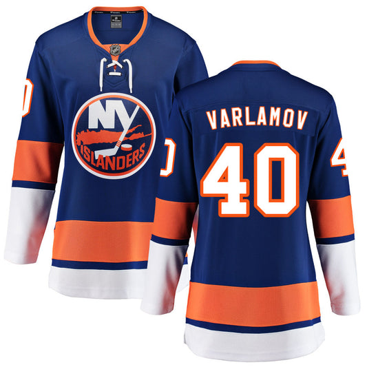 Semyon Varlamov New York Islanders Fanatics Branded Women's Home Breakaway Jersey - Blue