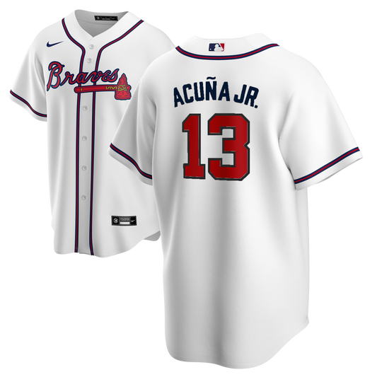 Ronald Acuna Jr. Jersey - Atlanta Braves Replica Adult Home Jersey