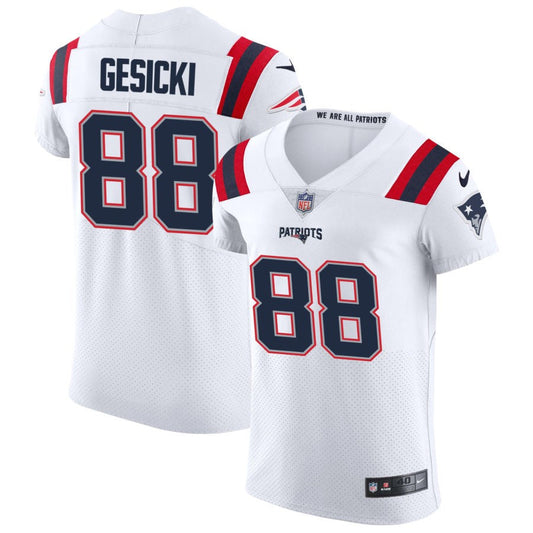 Mike Gesicki New England Patriots Nike Vapor Elite Jersey - White