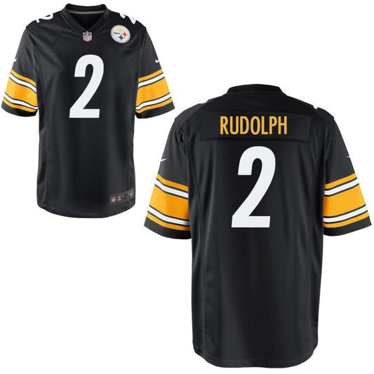 Mason Rudolph Pittsburgh Steelers Nike Youth Game Jersey - Black