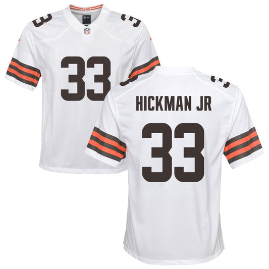 Ronnie Hickman Jr Nike Cleveland Browns Youth Game Jersey - White