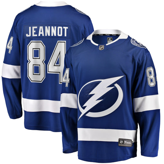 Tanner Jeannot Tampa Bay Lightning Fanatics Branded Home Breakaway Jersey - Blue