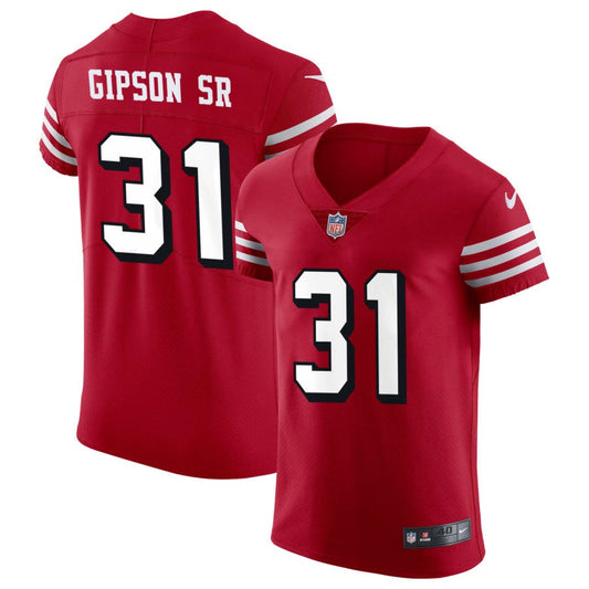 Tashaun Gipson Sr San Francisco 49ers Nike Alternate Vapor Elite Jersey - Scarlet