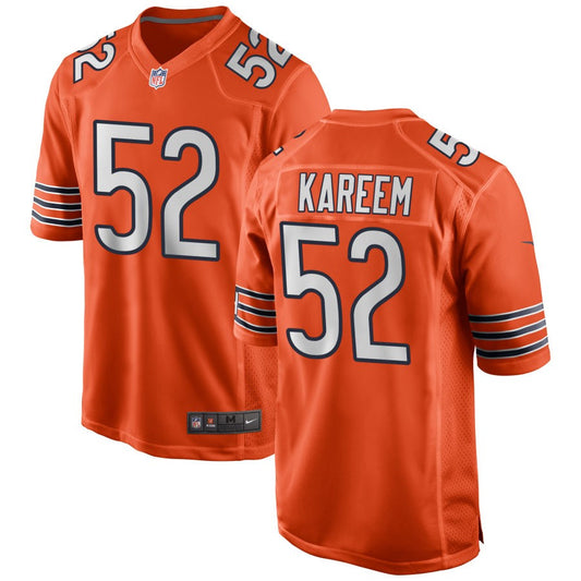 Khalid Kareem Chicago Bears Nike Alternate Game Jersey - Orange