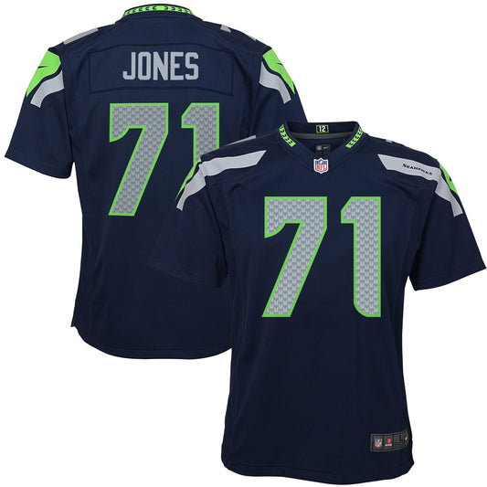 Walter Jones Seattle Seahawks Youth Nike Retired Game Jersey - Navy Blue